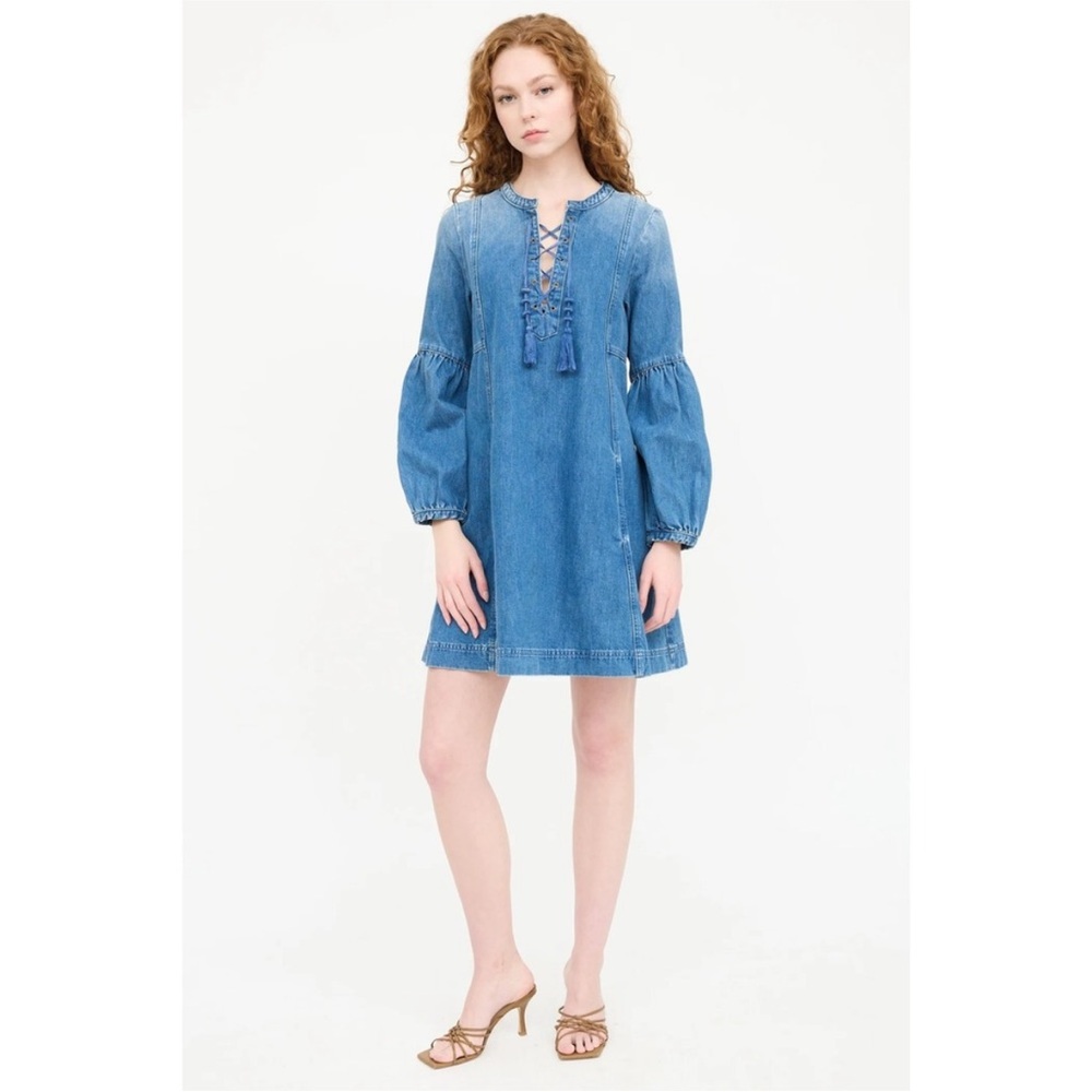 NWT Ulla Johnson Deren Denim Dress - Picture 3 of 7